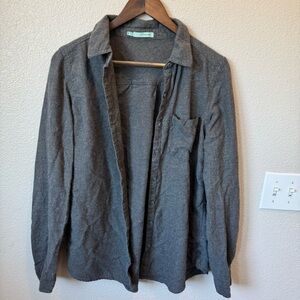 Maurices Gray Button Down Shirt Classic Style